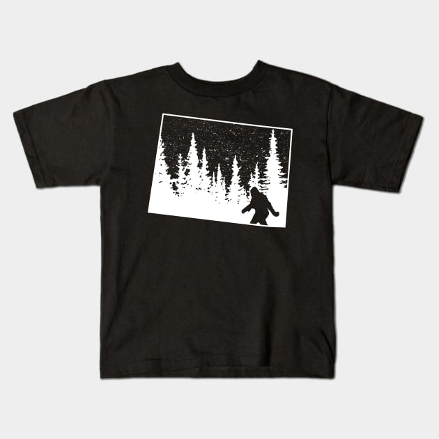 Colorado Bigfoot Gift Kids T-Shirt by Tesszero